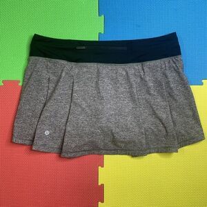 Lululemon Women’s Size 10 Pace Rival Skirt 13'' Heather Lux Multi Black Regular